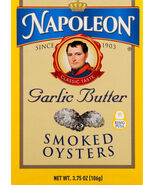 Napoleon Garlic Butter Smoked Oysters - 3.66 oz Premium &amp; Smoky Gourmet ... - $407.06 MXN