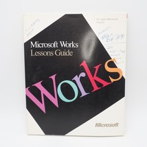 Vintage Microsoft Works Guida 1988 Manuale Lezioni Guida Apple Macintosh... - $40.53