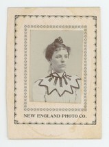 Antique CDV Circa 1900s Beautiful Young Woman in Dress New England Photo Co. - £7.46 GBP