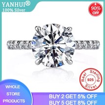 18K Gold Color Lab Diamond Rings for Women Luxury Anillos Wedding Bizuteria Fash - £9.56 GBP