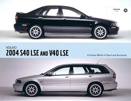 2004 Volvo S40 V40 LSE LIMITED EDITION sales brochure sheet 04 US - £6.25 GBP