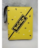 Dacckit Lightning Yellow 4 Page Pocket Trading Card Binder With (50) Pages - $17.81