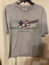 Baseball An American Tradition~ Men Unisex Large T-Shirt - £6.14 GBP