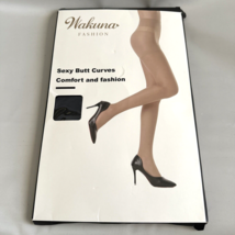 Wakuna Black Tights Pantyhose Women Size M Butt Lifter Control Top New 3... - $18.65