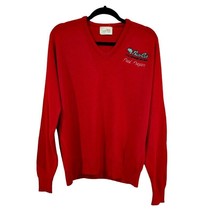 Grandpacore Vintage 1970s Sweater Size XL Red BASSCAT USA King Louie Pro... - £9.95 GBP