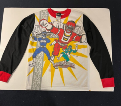 Vintage Saban&#39;s Power Rangers Long Sleeve Pajama Top Kids Size 14 - £2.75 GBP