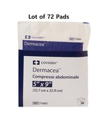 72 Ct. Abdominal Pads ABD Sterile 5" x 9" Dermacea Gauze Bandage Pads 7196D - $47.80 CAD