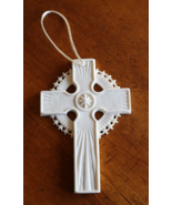 2000 MARGARET FURLONG Hope for New Millennium Bisque Cross Christmas Orn... - €9,41 EUR