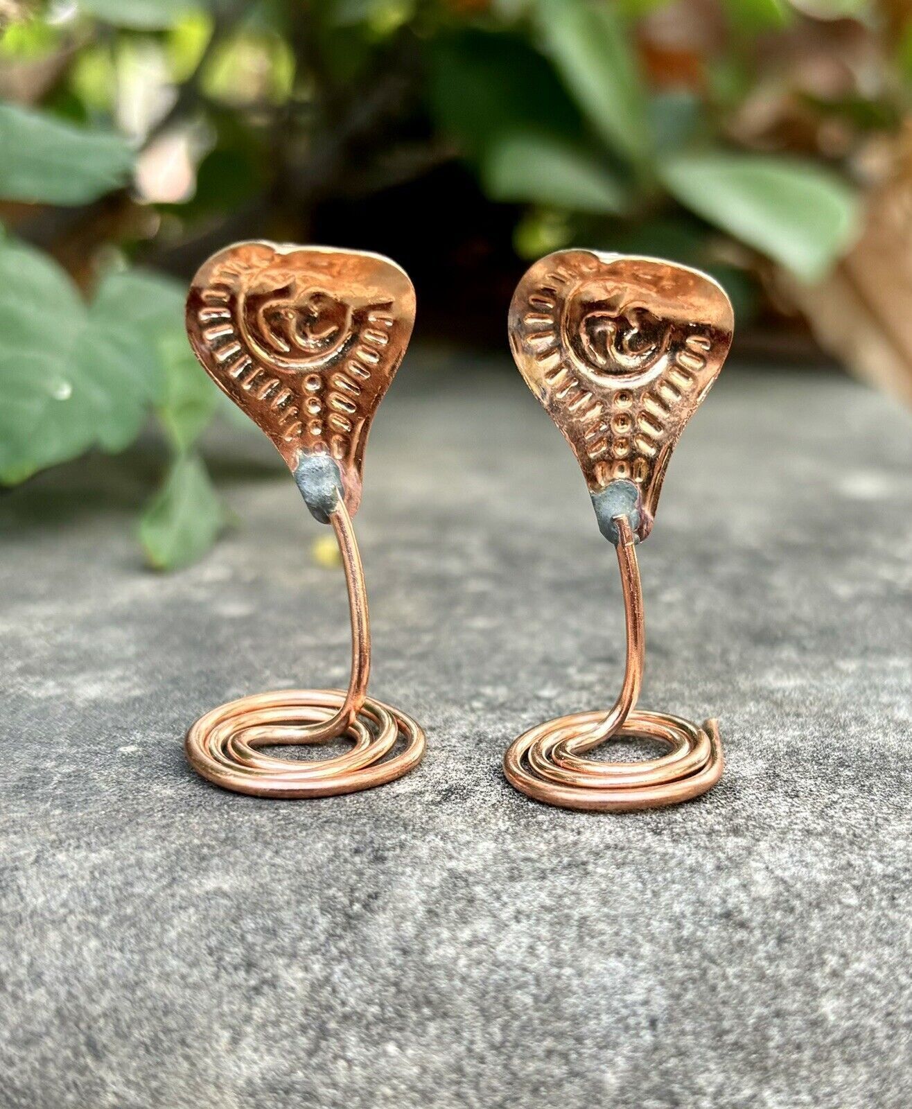 Reines Kupfer Nag Nagin Naag Naagin Joda Schlangenpaar Kalsarp Dosh Shiv... - $13.96