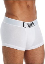 Emporio Armani Men&#39;s White Stretch 110852 Cotton Trunk Underwear Size M - £14.10 GBP