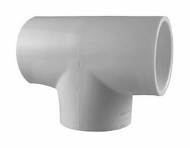 Charlotte Pipe &amp; Found Pvc 02400 1600 Schedule 40 Tee, Pvc, 2&#39;&#39; In (1-UNIT) - £4.45 GBP
