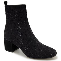 Kenneth Cole Reaction Women Ankle Booties Rida Stretch Jewel Size US 8M Black - £77.12 GBP