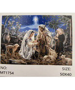 Painting by Numbers for Adults Big Moon/Nativity Kit  Lot of 2 - $23.21 CAD