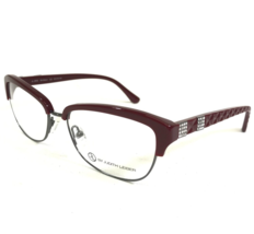 Judith Leiber Eyeglasses Frames JL-3002 Bordeaux Grey Red Cat Eye 53-16-140 - £134.33 GBP