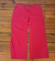Ralph Lauren LRL Jeans Co Bright Red Khakis Chinos Womens Pants 10 34&quot; W... - £15.72 GBP