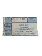 12/3/1986 John Fogerty Ticket Stub, Seattle Washington Eye of the Zombie... - $10.00