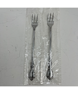 2 Oneida Distinction Deluxe Stainless Cocktail Fork Mansion Hall NEW - $7.95