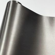 Silver lic Brushed Aluminum Vinyl  Car Wrap Film DIY Styling Adhesive Car Motorb - £93.80 GBP