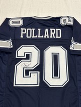 Tony Pollard Signed Dallas Cowboys Football Jersey COA - £159.07 GBP