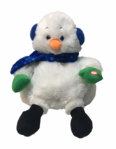 RARE Snowman Christmas Plush Lighted Musical Toy Xmas Tunes Music VHTF - 10in. - £156.53 GBP