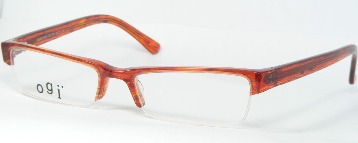 Ogi A7092 230 Demi Amber Multicolor Gafas Únicas 50-17-135 Alemania - $75.94