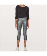 Lululemon Wunder Under Crop Hi-Rise Size 8 Womens 21&quot; Luminosity Foil Print - $516.35 MXN