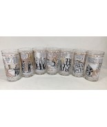 SET of 7 Bull of the Woods J.R. Williams Cartoon Comic Drinking Glasses ... - €24,25 EUR