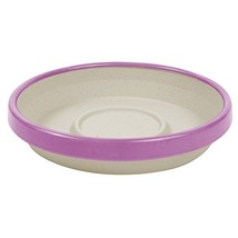 Bloem (STT0835-29) Terra Two-Tone Saucer 8&quot; Taupe w/Passion Fruit - $8.98