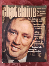 Rare Chatelaine Canadian Magazine June 1969 - £23.14 GBP