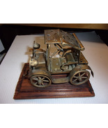 Vintage Antique sculpture Rustic Model Car Made From Door Hinges Made In... - £27.52 GBP