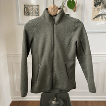 L.L. Bean Better Sweater Fleece Zip Up Jacket Olive Green Womens S - $28.80