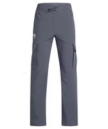 Under Armour Icon Woven Cargo Pants Gray Boys Youth Size Large Stretch P... - $24.99