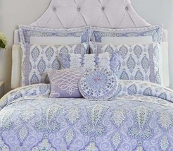 Dena Home &quot;Lilac&quot; 2pc Euro Shams LILAC/WHITE Nip Beautiful - £55.18 GBP