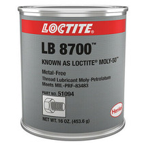 Loctite 234246 Anti-Seize,Molybdenum,16 Oz Can Lb 8700 Moly-50 - £100.15 GBP