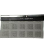 2 Sets Of 4 Cucina Bistro 12in X 18in Gray Woven Easy Wipe Clean PVC Pla... - $34.27 CAD