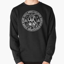  Baphomet And Satanic Crosses Black Men Pullover Sweatshirt - £25.83 GBP