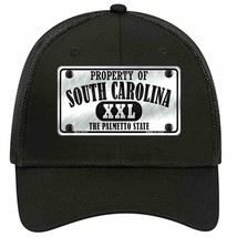 Property Of South Carolina Novelty Black Mesh License Plate Hat - £22.38 GBP