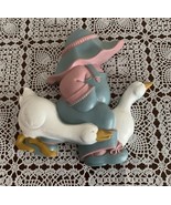 Vintage Burwood Boy With Geese Wall Plaque Decor 2865-1A Pink Blue Farm ... - £10.24 GBP