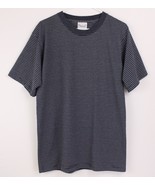 Vtg Fruit Of The Loom Striped T-shirt Men&#39;s Sz L Blue Made 90’s - $20.35 CAD