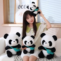 Panda Plush Toys Stuffed Panda With Backpack Plush Pillow Birthday Christmas Dec - £12.99 GBP