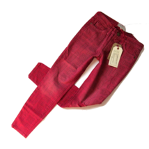 NWT Current/Elliott The Stiletto in Red Coral Bandana Stretch Skinny Jeans 24 - £25.32 GBP