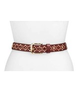 REBECCA MINKOFF Mara Studded Calfskin Leather Belt BURGUNDY RM100030C ( S ) - $1,243.40 MXN