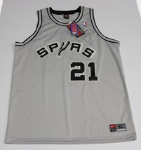 NBA Men&#39;s Gray Basketball Jersey San Antonio Spurs #21 Tim Duncan - Size XL - $75.00