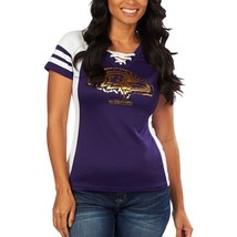 Baltimore Ravens Purple Draft Me VII Women's Jersey Top - Medium - $49.99