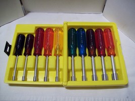 Xcelite 10-piece Hollow Shaft Nutdriver Set HS-6-18 Nut Drivers Made in USA - $39.59