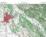 Santa Rosa Quadrangle, California 1954 Topo Map USGS 15 Minute Topographic - $21.99