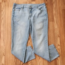 Sonoma Jeans Women&#39;s Plus Size 18R Light Blue Stone Wash Straight - £17.30 GBP
