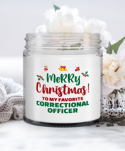 Funny Correctional Officer Christmas Candle - Merry Christmas To My Favorite -  - £16.19 GBP