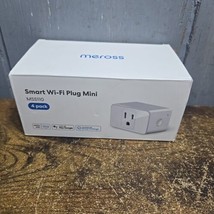 MEROSS Smart Wi-Fi Plug Mini MSS110 US, (4-PACK) - $19.75