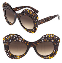 Dolce &amp; Gabbana 4256 Spain in Sicily Comb DG4256S Brown Tortoise Sunglasses - £536.86 GBP